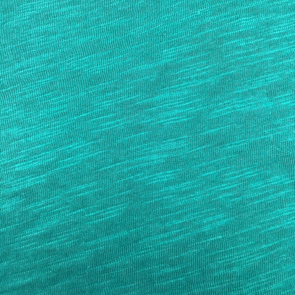 Anthropology Deletta Boho Bohemian Top Women XS Raw Edge Beaded Green Festival - Picture 8 of 9